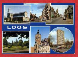 * LOOS-Multiples Vues(Automobiles,Commerces,Etc...)-1985(Voir Le Jeu FR3 Au Dos) - Loos Les Lille