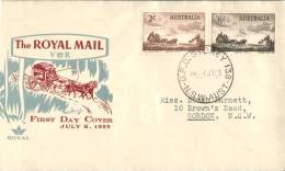 (101) FDC Cover - Royal Mail Coach - Usados