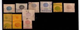 Stamps - Postal Stationery, Cutouts, Ganzsachenausschnitten, Switzerland - Lotes/Colecciones