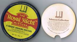 Italia Antico Contenitore Di Tabacco Vuoto DUNHILL (completo) "The Royal Yacht" In Metallo Con Confezione Interna - Boites à Tabac Vides