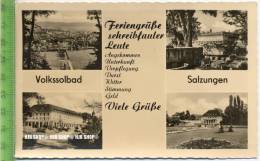 „Volkssolbad, Salzungen“ Um 1950/1960 Ansichtskarte, Ungebrauchte Karte - Bad Salzungen