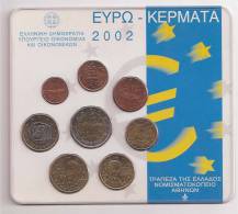 Officia-Original-Authentic  Blister With All 2002 EURO Coins BU!! - Griechenland