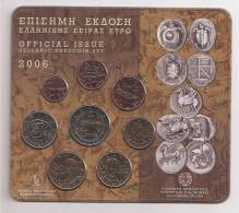 Officia-Original-Authentic  Blister With All 2006 EURO Coins BU!! - Griechenland