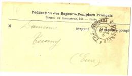 REF LPU11 - MANCHETTE DE JOURNAL FEDERATION DES SAPEURS POMPIERS FRANCAIS - Zonder Classificatie