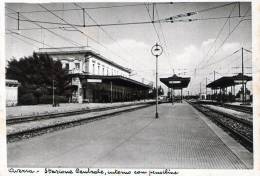 Cartolina  D´epoca     " Aversa - Stazione Centrale, Interno Con Pensiline   " - Aversa
