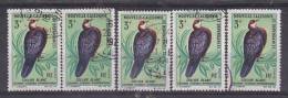 NOUVELLES CALEDONIE - 347 Obli (5 Timbres) Cote 10 Euros Depart à 10% - Used Stamps