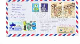 Japan Echt Gelaufenes R-Brief / Registered Letter - Storia Postale