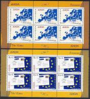 ROMANIA 2008 Europa: The Letter Sheetlets Of 6 Stamps MNH / **. Michel 6294-95Kb - Blocs-feuillets