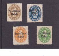 BAVIERE SERVICE LOT 4 STAMPS MINT - Service