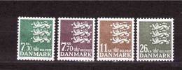 DENMARK 1989 Coat Of Arms  Michel Cat N° 939/42  Mint No Gum - Unused Stamps