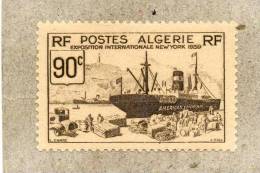 ALGERIE : Exposition Internationale De New-York : Bateau Et Quai De Chargement - - Unused Stamps