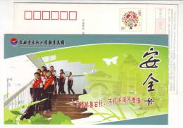 Stair Activity Keep To The Right,China 11 Yuyao Dongfeng Primary School Safety Education Advert Pre-stamped Card - Unfälle Und Verkehrssicherheit