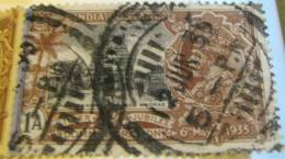 India 1935 Rameswaram Temple Madras Silver Jubilee 1a - Used - 1911-35  George V