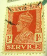 India 1937 King George VI 1a - Used - 1936-47  George VI