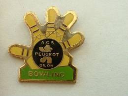 PIN´S A.C.S PEUGEOT BOWLING - LION - Peugeot