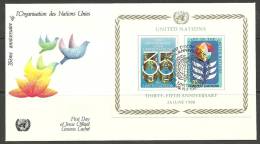 United Nations New York  26.06.1980 FDC Naciones Unidas UN 35h Anniversary Jahrestag - Covers & Documents