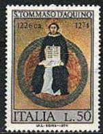 1974 - Italia 1273 San Tommaso ---- - Théologiens