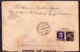 1940 Italia, Lettera Da Posta Militare 261 Per Reggio Calabria - Portofreiheit
