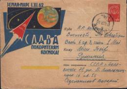 Russia-Postal Stationery Envelope 1963-Earth-Mars Spacecraft. - Russia & USSR