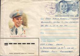 Russia-Postal Stationery Envelope 1984-Cosmonaut Yuri Gagarin;Le Cosmonaute Youri Gagarine - Russie & URSS