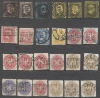 PRUSSIA - PREUSSEN - LOT - 2a + 3 + 4a + 8a + 1010a + 11a +++ - Afgestempeld