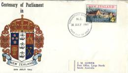 (119) New Zealand FDC Cover - Premier Jour Nouvelle Zelande - 1965 - Parliament Centenary - Sonstige & Ohne Zuordnung