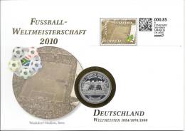 Fussball EM 2010 Mit Wankdorf Station Numisbrief - Affrancature Meccaniche