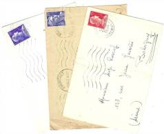 REF LPU11 - FRANCE - LOT DE 3 LETTRES (LAC) AU TARIF - Postal Rates