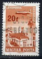 HONGRIE Aer279°20fI Brun-ROUGE Avion Survolant Helsinki (10% De La Cote + 0,15 €) - Used Stamps