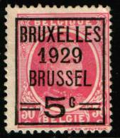 Belgium  King Albert I, 20c 1929  Type , Bruxelles 1929 Brussel  , No Gum - Typos 1922-31 (Houyoux)