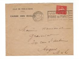 RARE Variété Du N°199 Seul , Type II, Jambe Du R De République Plus Longue, Voir SCAN, Sur Lettre Avec Entête De 1927 - Brieven En Documenten