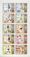 SHARJAH 1972. BULK:2x   Football Flags Olympics IMPERF.SHEETLET:10 Stamps - Sharjah