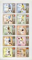 SHARJAH 1972. BULK:5x   Football Flags Olympics IMPERF.SHEETLET:10 Stamps - Sharjah