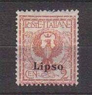 Z2822 - COLONIE ITALIANE EGEO LIPSO SASSONE N°1 * - Aegean (Lipso)