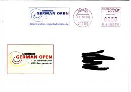 Table Tennis German Special Cancel 2007 On Mailed Cover - Tischtennis