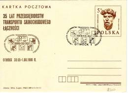 Table Tennis Poland Special Cancel 1986 On Card - Table Tennis