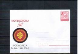Jugoslawien / Yugoslavia / Yougoslavie Ganzsache Brief Montenegrofila / Letter Postal Stationery - Brieven En Documenten