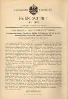 Original Patentschrift - K. Krause In Leipzig - Anger - Crottendorf , 1899 , Kupplung Für Prägepresse , Presse , Prägung - Machines