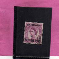 BAHRAIN BAHREIN 1957 - 1959 QUEEN ELISABETH II - REGINA ELISABETTA USED - Bahrain (...-1965)