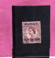 KUWAIT 1957 - 1958 QUEEN ELISABETH II - REGINA ELISABETTA USED - Koeweit