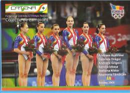 Romania Gymnastics Team Postcard Not Used - Gimnasia