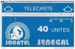 Senegal, SEN-04b,40 Units, Logo - Blue & Silver, CP: 012B. - Sénégal