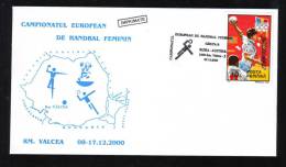 Women's Handball European Championship,2000,MATCH RUSSIA - AUSTRIA,SPECIAL CACHET ON COVER ROMANIA. - Handball