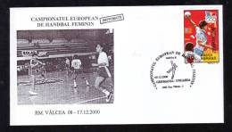 Women´s Handball European Championship,2000,MATCH GERMANIA - UNGARIA,SPECIAL CACHET ON COVER ROMANIA. - Handbal