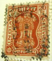 India 1968 Official Asokan Capital 20p - Used - Official Stamps