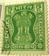 India 1968 Official Asokan Capital 5p - Used - Official Stamps