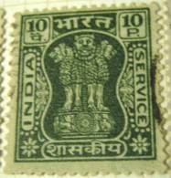 India 1968 Official Asokan Capital 10p - Used - Dienstzegels