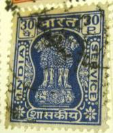 India 1968 Official Asokan Capital 30p - Used - Dienstzegels