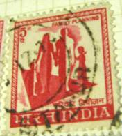 India 1967 Family Planning 5p - Used - Gebruikt