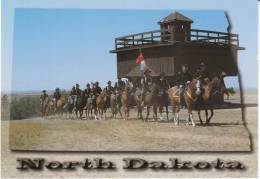 Fort Abraham Lincoln State Park ND North Dakota, Army Post 7th Cavalry On C1990s/2000s Vintage Postcard - Otros & Sin Clasificación